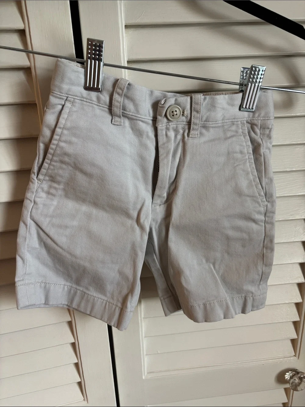 Crewcuts Light Beige Cotton Chino Shorts